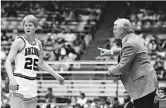  ?? University of Arizona ?? Steve Kerr might have gone to Fullerton were it not for coach Lute Olson. Together they took Arizona from a doormat to powerhouse.