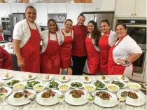  ??  ?? Kitchen Social offers hands- on cooking classes, private parties and events with a profession­al chef