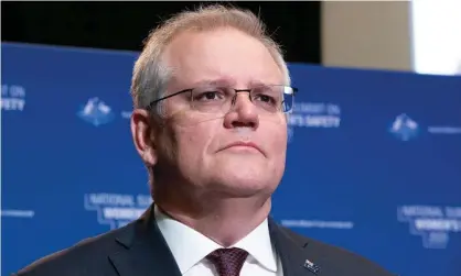  ?? Photograph: Mike Bowers/ The Guardian ?? Australian prime minister Scott Morrison has been criticised for showing little enthusiasm for climate action.