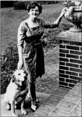  ??  ?? PROLIFIC WRITER: A snap of Catherine Cookson taken when she lived at Loreto