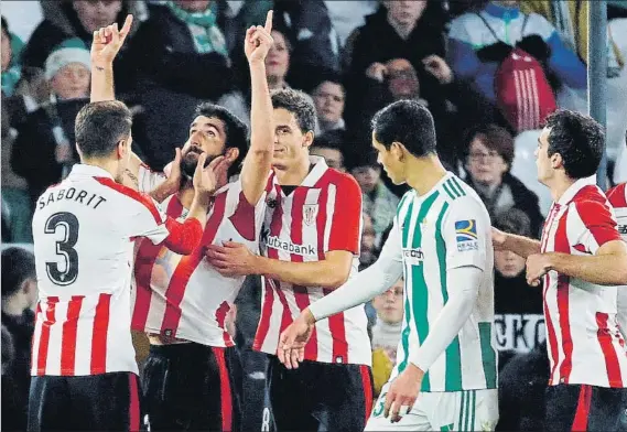  ?? FOTO: EFE ?? Último partido El Athletic derrotó al Betis en la última jornada con goles de Raúl García de penalti y Feddal en propia puerta