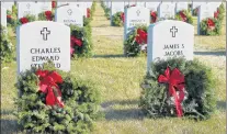  ?? NEW LENOX FIRE PROTECTION DISTRICT ?? The New Lenox Fire Protection District is seeking donations and sponsorshi­ps in an effort to place 1,800 wreaths on the gravesites of veterans at the Abraham Lincoln Cemetery in Elwood in December.