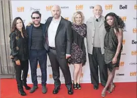  ?? Jeremy Chan Getty Images ?? THE CAST of “I Love You, Daddy” at TIFF premiere Saturday, from left: Pamela Adlon, Charlie Day, Louis C.K., Edie Falco, John Malkovich and Ebonee Noel.