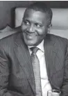  ??  ?? Aliko Dangote