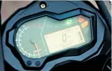  ??  ?? (Above) Tacho needle on Benelli display has a time delay when you blip the throttle (Below) Typically neat and organized BMW o ering