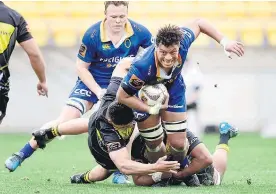  ?? Picture / Photosport ?? Mikaele Mafi was subbed off but then returned for Otago.