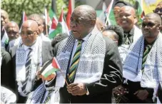  ?? /Alaister Russell ?? Not neutral: President Cyril Ramaphosa’s government has tied itself in knots in its inconsiste­nt support for and action againt Islamist extremist organisati­ons.