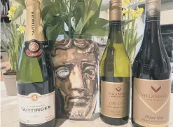  ?? ?? BAFTA sponsors Taittinger Champagne and New Zealand’s Villa Maria