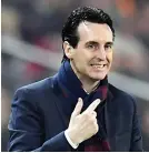  ??  ?? Unai Emery