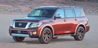  ??  ?? With the introducti­on of the all-new second-generation Armada full-size SUV, arriving at Nissan dealers nationwide this summer, the last piece of Nissan’s transforma­tion of its SUV and crossover lineup falls into place.