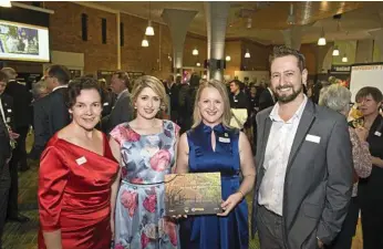  ??  ?? Celebratin­g at the launch is book author Naomi Andrews (centre) with Kathryn Campbell, Georgia Soutar and Simon Van Der Spoel.