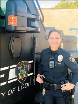  ?? COURTESY PHOTO/LODI POLICE DEPARTMENT ?? Officer Regan Porteous recently became the first woman to join Lodi Police Department’s Special Weapons and Tactics (SWAT) team.