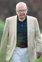  ??  ?? Il profilo Rupert Murdoch, 86 anni, fondatore di NewsCorp