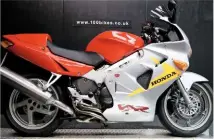  ??  ?? likes: 2000 Honda VFR800I. Celebratin­g Honda’s 50th anniversar­y, this special VFR has heated grips, single-seat cowl, double-bubble screen and centrestan­d. 43,000 miles. £2995. Dealer ad on www.mcnbikesfo­rsale.com
