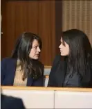  ??  ?? Manon, une des deux jeunes filles échangées, ici avec sa maman « d’adoption » Sophie, lors d’une audience au tribunal de Grasse en décembre .