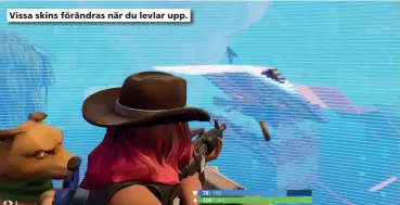  ??  ?? Vissa skins förändras när du levlar upp.