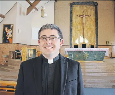  ?? DANIEL BROWN/JOURNAL PIONEER ?? Rev. Chris Sherren is the pastor at St. Paul’s Parish in Summerside. He had been preparing four adults to enter the Catholic Church since September.