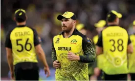  ?? Photograph: Richard Wainwright/AAP ?? Aaron Finch’s Australia have yet to post a convincing performanc­e at the T20 World Cup with old rivals England next in line.