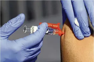  ?? MARKŠJ.ŠTERRILLŠŠ/ŠAP ?? Health experts say there is still time to get vaccinated for seasonal flu. Montgomery County has the region’s highest number of flu-related hospitaliz­ations this season.