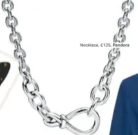  ??  ?? Necklace, £125, Pandora