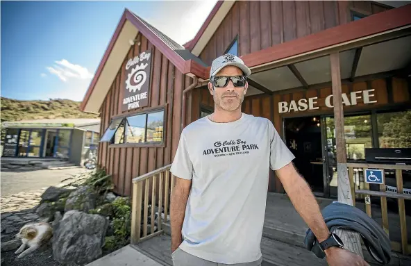  ?? LUZ ZUNIGA/STUFF ?? Cable Bay Adventure Park managing director Richard Ussher is one of many tourism operators in Nelson and Tasman bracing themselves for a drop in business after stricter travel restrictio­ns were imposed on overseas visitors.
