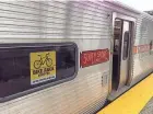  ?? ?? Cyclists can once again board with their bikes on South Shore trains at northern Indiana stations starting April 9.