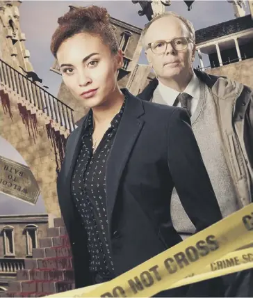  ??  ?? Tala Gouveia and Jason Watkins in Mcdonald & Dodds, main; DNA Family Secrets, inset