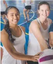  ??  ?? Two of the Coast’s rising stars, Talita Faifai and Eliza Albury.