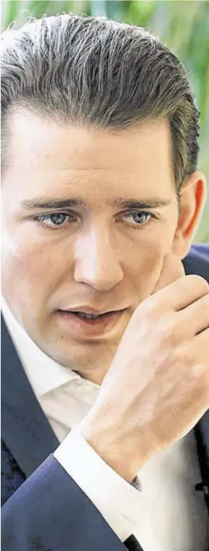  ?? BILD: SN/AP ?? Eine gut geplante Machtübern­ahme: Sebastian Kurz.