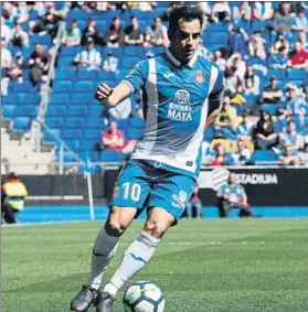  ?? FOTO: MORATA ?? Jurado no se ve fuera del Espanyol y avisa que la visita del Las Palmas no será fácil