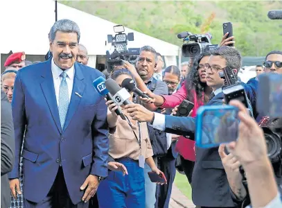  ?? EAFP ?? Maduro, ayer, en la cumbre de la Celac en San Vicente y las Granadinas