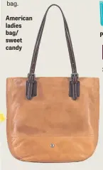  ??  ?? American ladies bag/ sweet candy Pure spring colourful Carib-