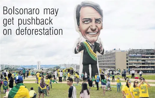  ?? PHOTO: REUTERS ?? Inflated ego . . . Supporters of Brazil’s Presidente­lect Jair Bolsonaro arrive to watch his inaugurati­on ceremony in Brasilia on January 1.