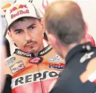  ??  ?? Racing can be a tough buiness and nobody knows that better than Jorge Lorenzo