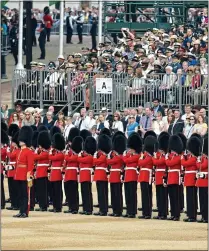  ??  ?? SAFETY: The company helps to secure Trooping the Colour