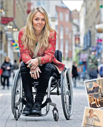  ??  ?? Overcoming stigma: presenter Sophie Morgan, above. Inset right, Marie Lyle and Polly Maton in their Tiktok video