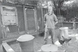  ?? GARY REYES — STAFF PHOTOGRAPH­ER ?? Gary Claassen received an eviction notice for his downstairs tenants that spelled eviction for him too, as he couldn’t afford to lose their rent. A county supervisor heard his situation and now they are working together to bring the building to...