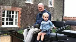  ??  ?? Britain’s Prince Philip, Duke of Edinburgh (left) and Britain’s Prince George of Cambridge (right).