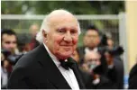  ??  ?? In this file photo taken on May 13, 2011, French actor Michel Piccoli poses on the red carpet before the screening of “Habemus Papam” presented in competitio­n at the 64th Cannes Film Festival in Cannes.