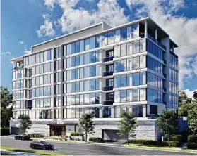  ?? Courtesy of Pelican Builders ?? Pelican Builders broke ground in January on Westmore, a 33-residence seven-story luxury midrise in Upper Kirby.