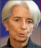  ??  ?? Denial: Christine Lagarde
