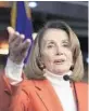  ?? J. SCOTT APPLEWHITE/AP ?? Pelosi faces a challenge in her bid to return to the role of Speaker of the House.