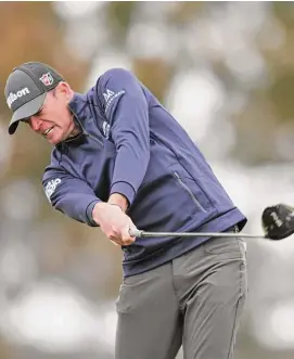  ?? Orlando Ramirez/Getty Images ?? Brendan Steele of the United States plays his shot from the second tee during the final round of the Farmers Insurance Open on the South Course of Torrey Pines Golf Course on Jan. 28 in La Jolla, Calif.