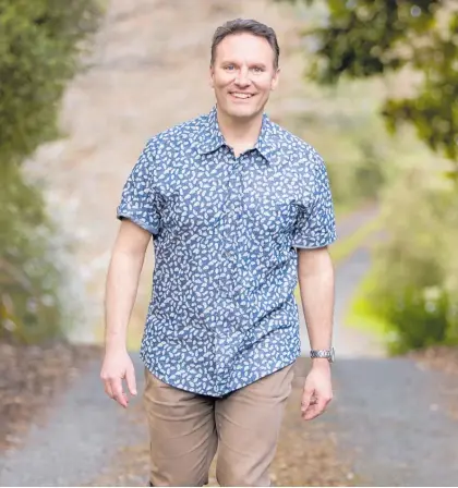  ?? Photo / Alan Gibson, Gibson Images ?? Western Bay of Plenty’s new mayor James Denyer pictured at home near Katikati after hearing the news he had won the mayoral race.