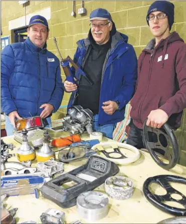 ?? Picture: Andy Jones FM5041987 Buy this picture at kentonline.co.uk ?? From left, Mark Smith, Paul Burnell and Josh Willis look for car parts