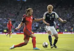  ??  ?? 0 Scotland will face England at Wembley on June 18.