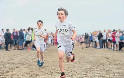  ?? Pictures: Rick Booth. ?? Chariots of Fire junior race winner Alex McNeilly.