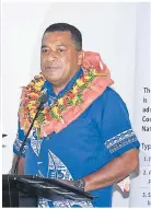  ?? Picture: REINAL CHAND ?? Inset - Minister for Local Government and Housing Maciu Nalumisa addresses the Municipal Councils chief executive officers and Special Administra­tors Forum held at the Tanoa Waterfront Hotel in Lautoka.