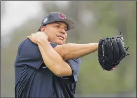  ?? CURTIS COMPTON/ CCOMPTON@AJC. ?? Bartolo Colon is one of several new veteran pitchers for the Braves who bring a variety of different skills to an area of serious need. Colon, 43, is 233-162 over a 19-year career in the major leagues. He spent the past three seasons with the Mets.