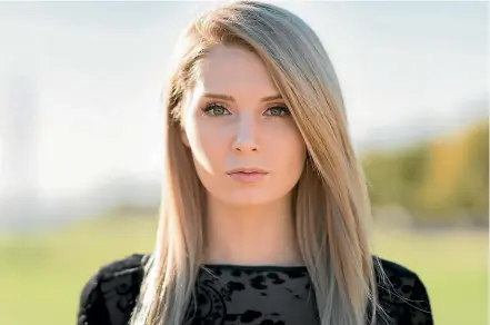  ??  ?? Canadian commentato­r Lauren Southern, who has been denied permission to speak at council venues in Auckland.